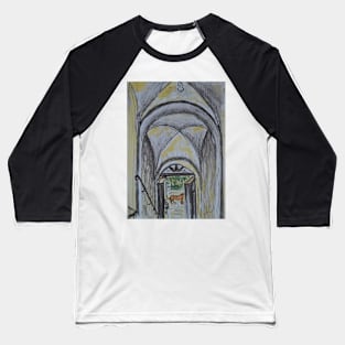 Watercolor Sketch - A Farmhouse Entrance. Sicily, 2013 Baseball T-Shirt